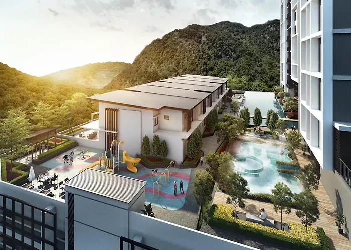 Ipoh Tambun Lost World Sunway Onsen Suites Luna 2R2B 8Paxs