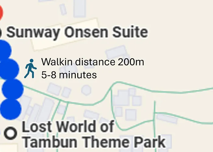 Ipoh Tambun Lost World Sunway Onsen Suites Luna 2R2B 8Paxs